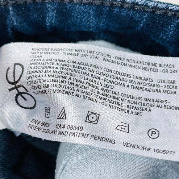 William Rast Blue Mid-Rise Crop Boot Jeans Juniors Size 28 Stretch - Picture 5 of 14